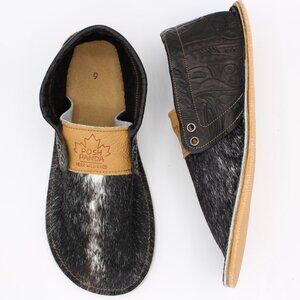 Posh Panda x Herr Wild Rags Hair Hide Collab moccasins - Size 9